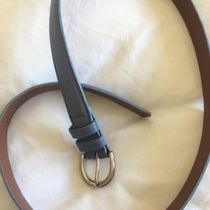 Coach belt 38"  blue with a chrome buckle